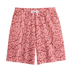 Human Brain Print Cotton Shorts