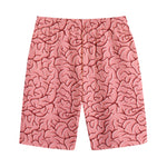 Human Brain Print Cotton Shorts