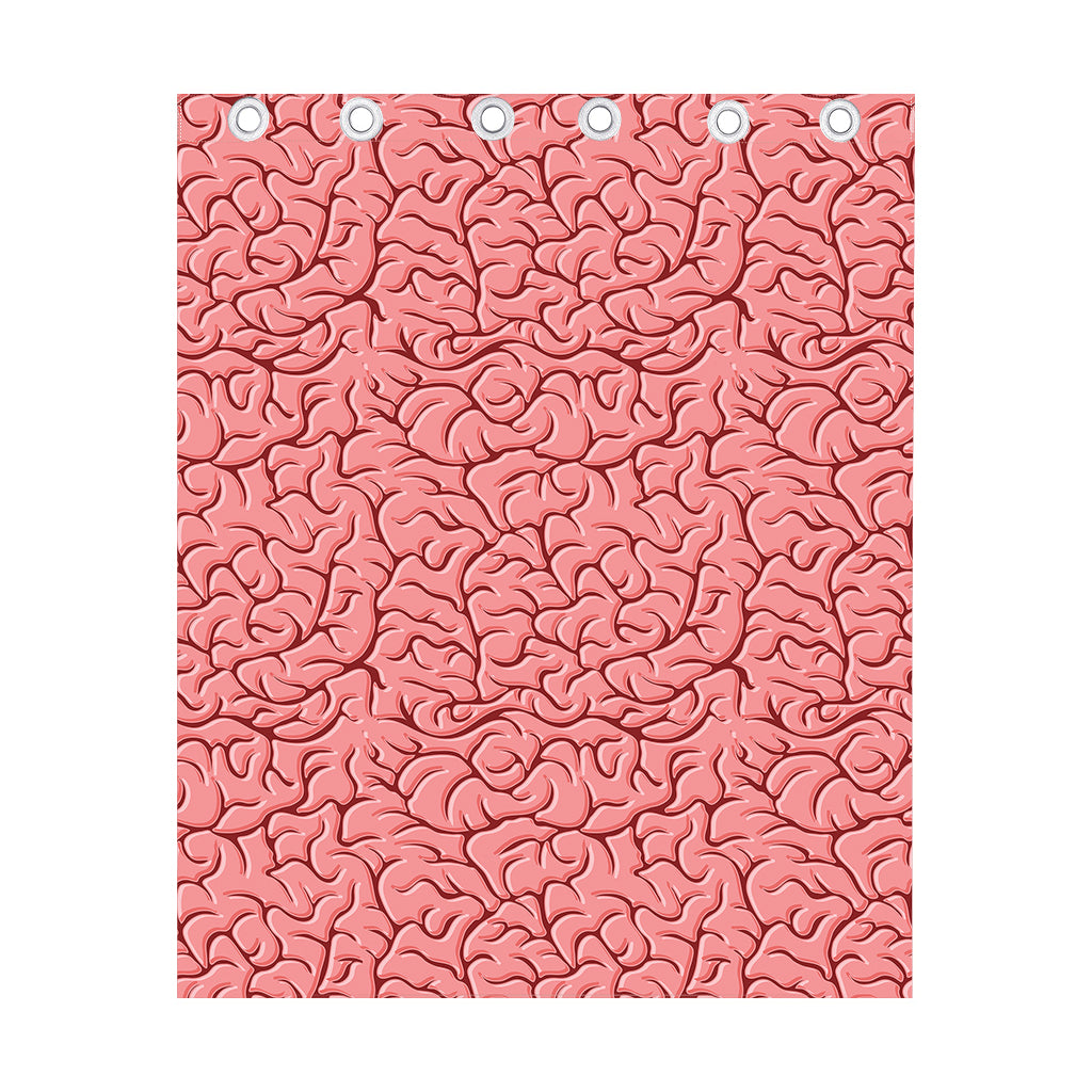 Human Brain Print Curtain
