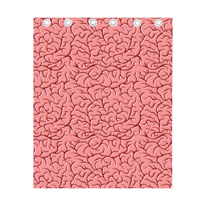 Human Brain Print Curtain
