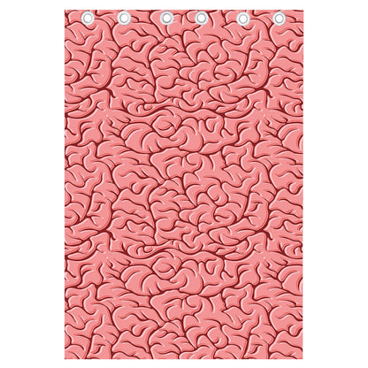 Human Brain Print Curtain