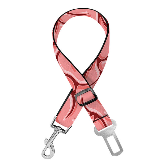 Human Brain Print Dog Seat Belt