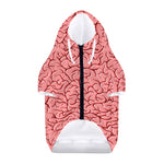 Human Brain Print Dog Zip Up Hoodie