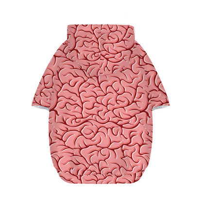 Human Brain Print Dog Zip Up Hoodie