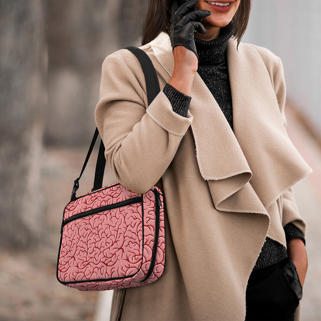 Human Brain Print Double Strap Bible Bag