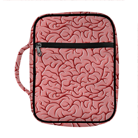 Human Brain Print Front Pocket Bible Bag