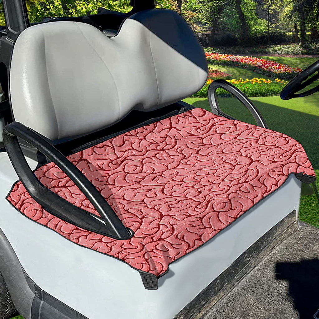 Human Brain Print Golf Cart Seat Cover