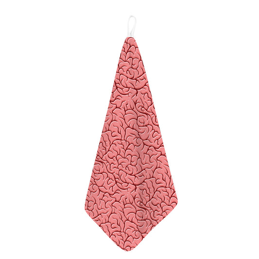 Human Brain Print Hand Towel