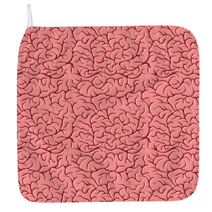 Human Brain Print Hand Towel