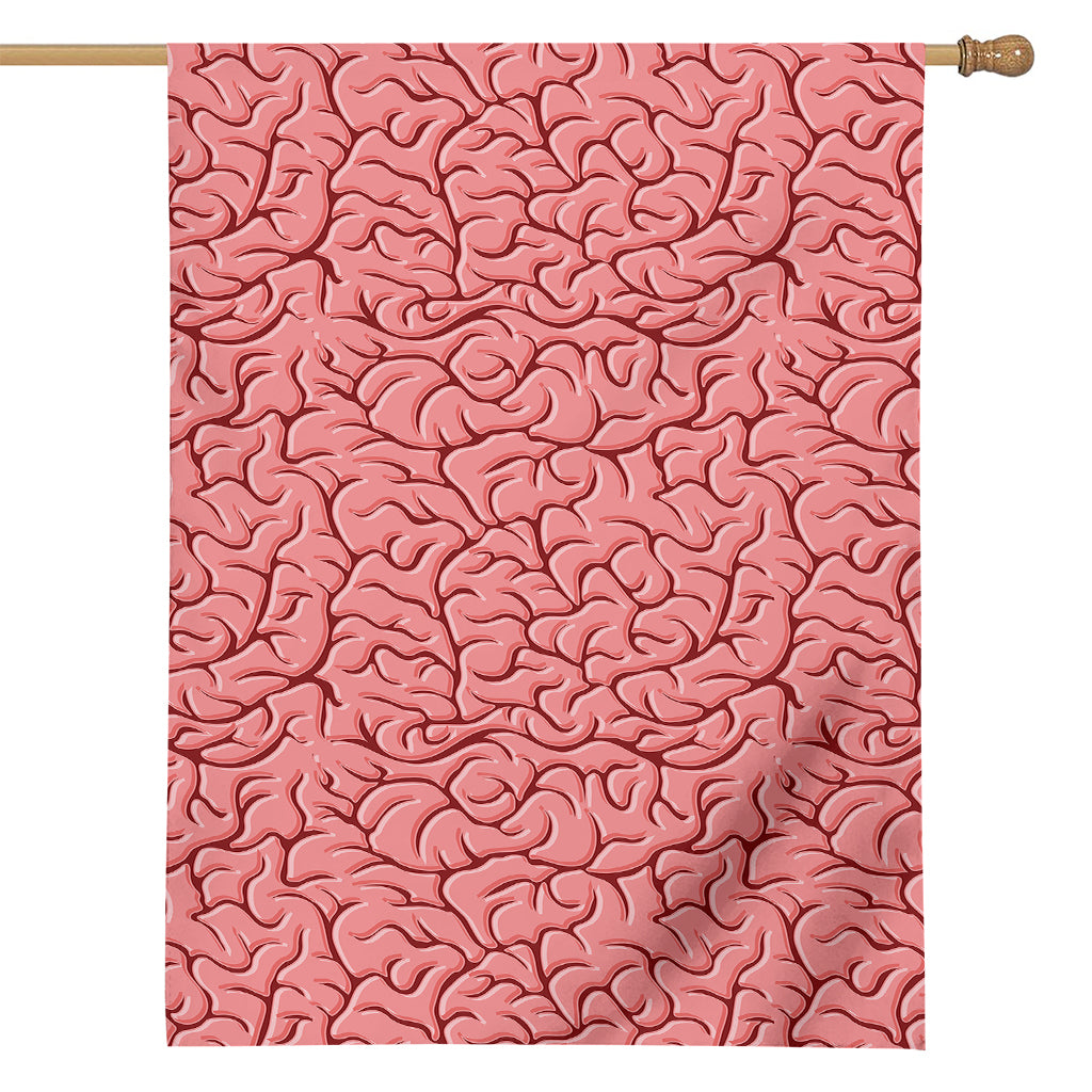 Human Brain Print House Flag