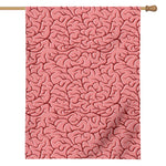 Human Brain Print House Flag