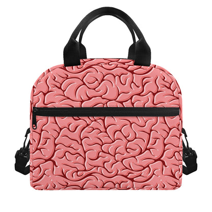 Human Brain Print Insulated Lunch Bag