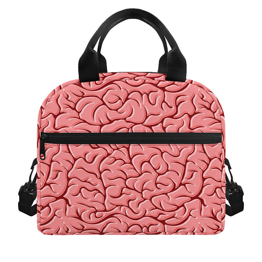 Human Brain Print Insulated Lunch Bag