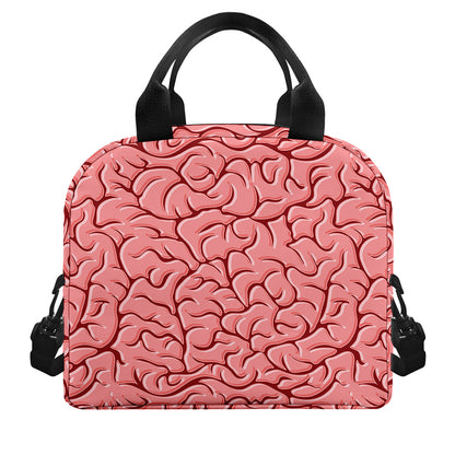Human Brain Print Insulated Lunch Bag