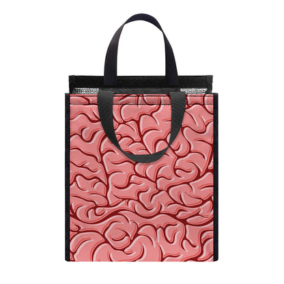 Human Brain Print Insulated Lunch Tote