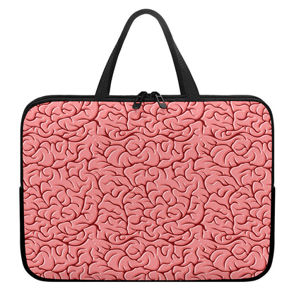 Human Brain Print Laptop Sleeve With Handle