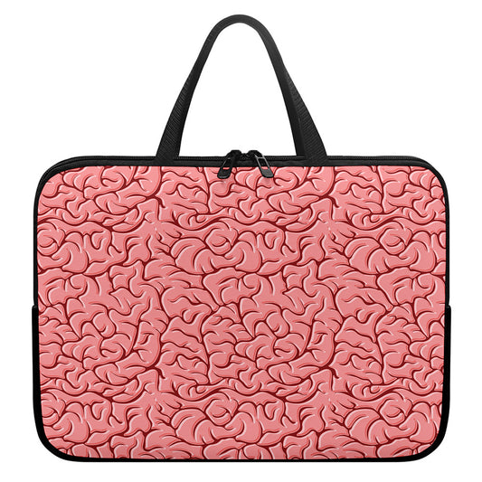 Human Brain Print Laptop Sleeve With Handle