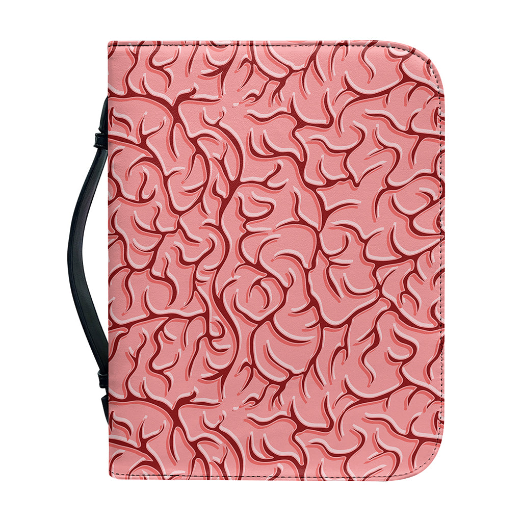 Human Brain Print Leather Bible Cover