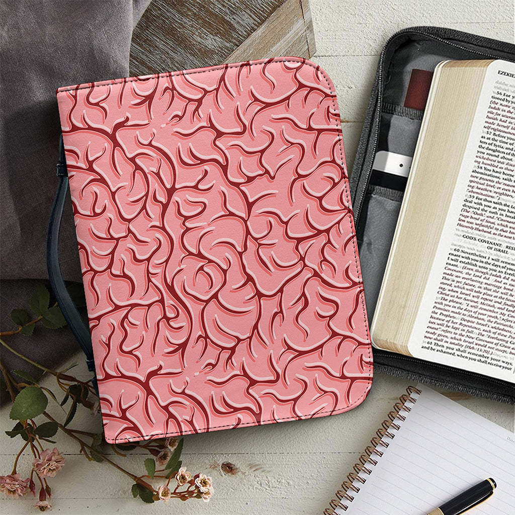 Human Brain Print Leather Bible Cover