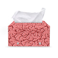 Human Brain Print Leather Tissue Box Cover