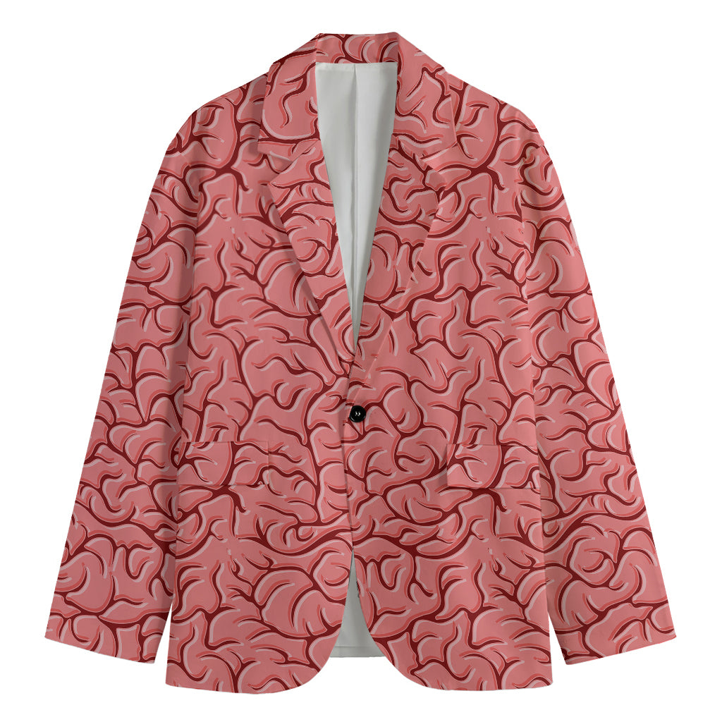 Human Brain Print Men's Cotton Blazer