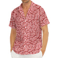 Human Brain Print Men's Deep V-Neck Shirt