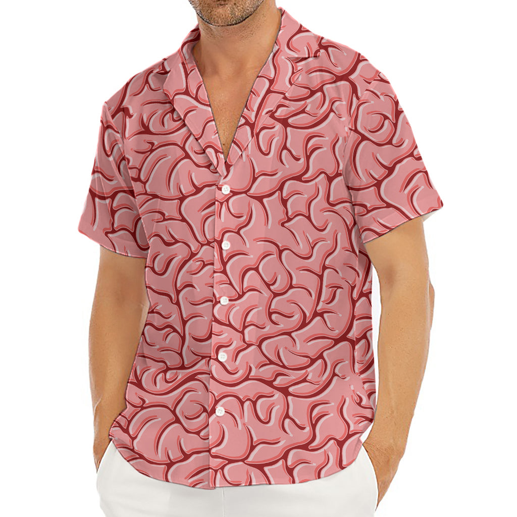 Human Brain Print Men's Deep V-Neck Shirt