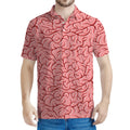 Human Brain Print Men's Polo Shirt