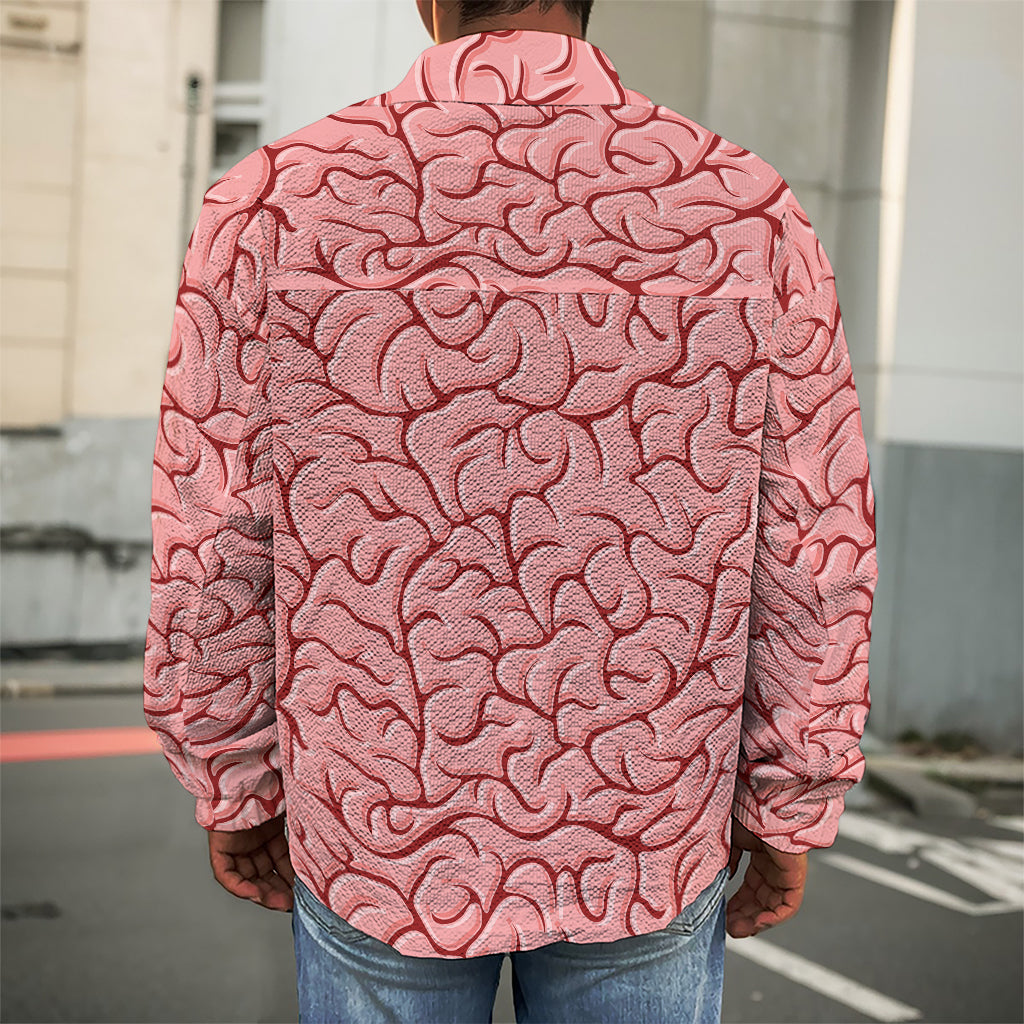 Human Brain Print Men's Shirt Jacket