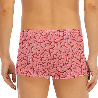 Human Brain Print Men's Short Boxer Briefs