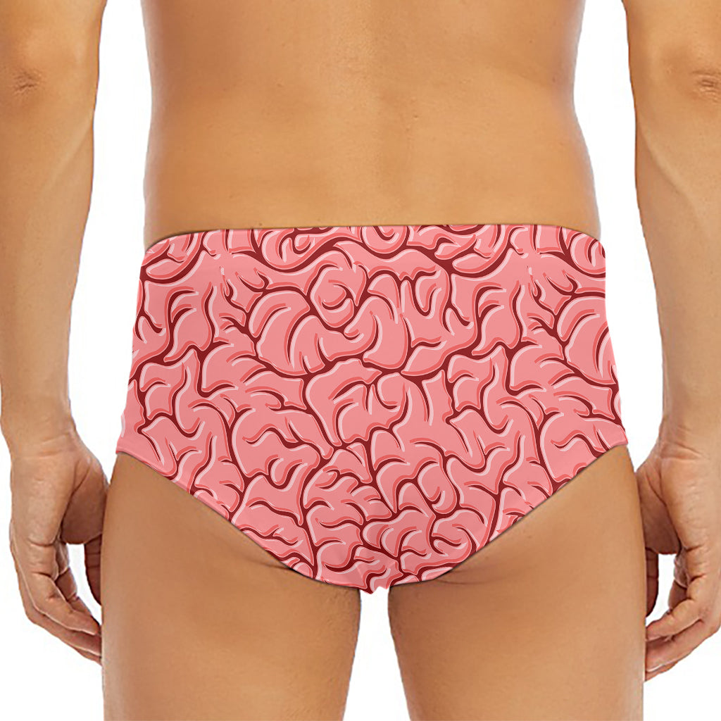 Human Brain Print Men's Triangle Swim Briefs
