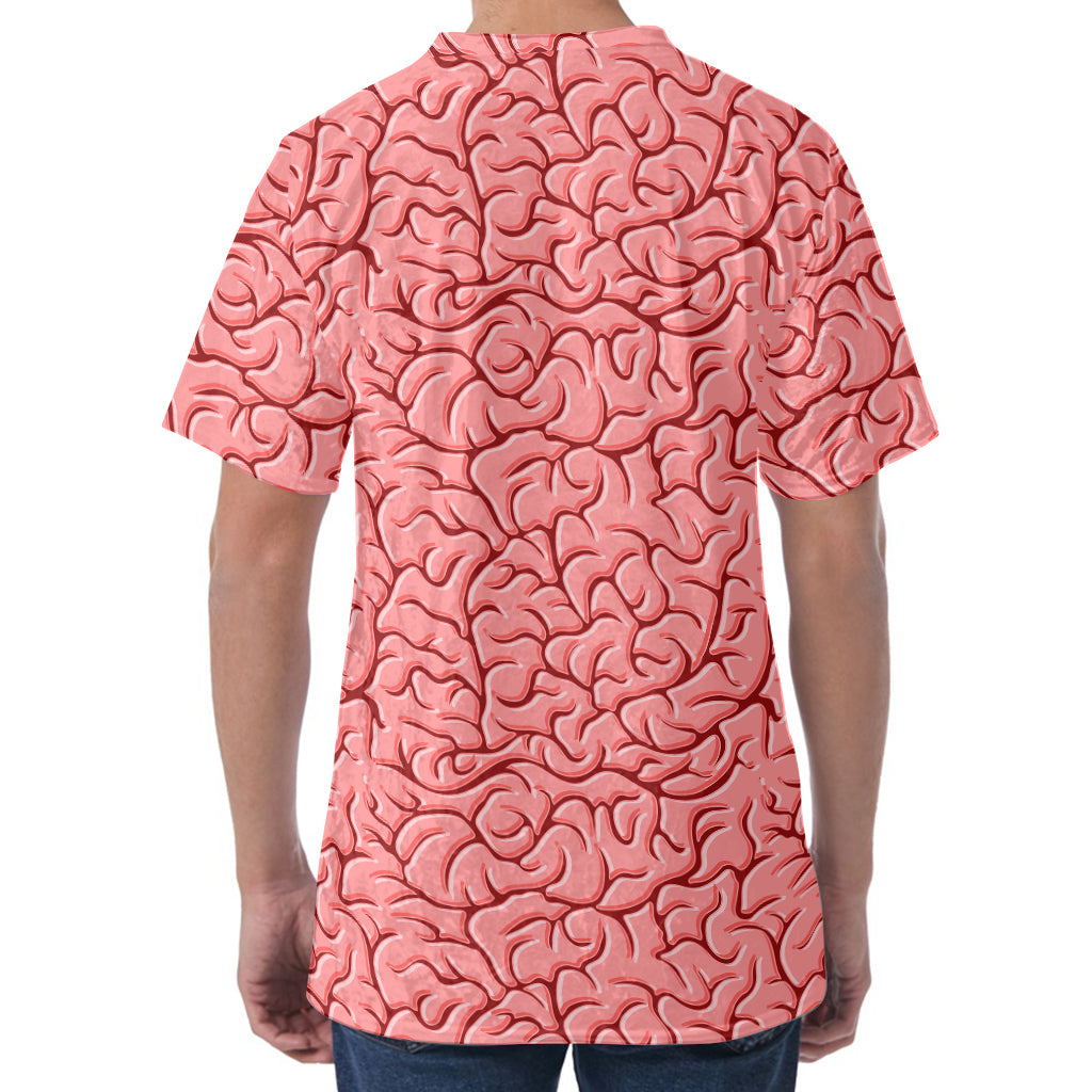 Human Brain Print Men's Velvet T-Shirt