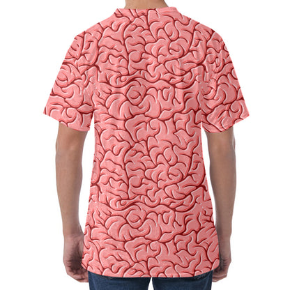 Human Brain Print Men's Velvet T-Shirt