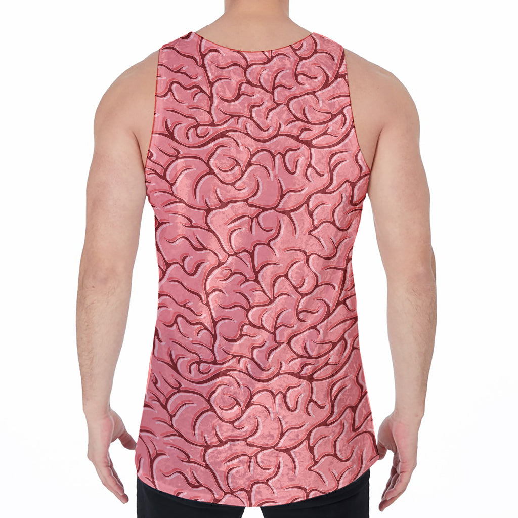 Human Brain Print Men's Velvet Tank Top