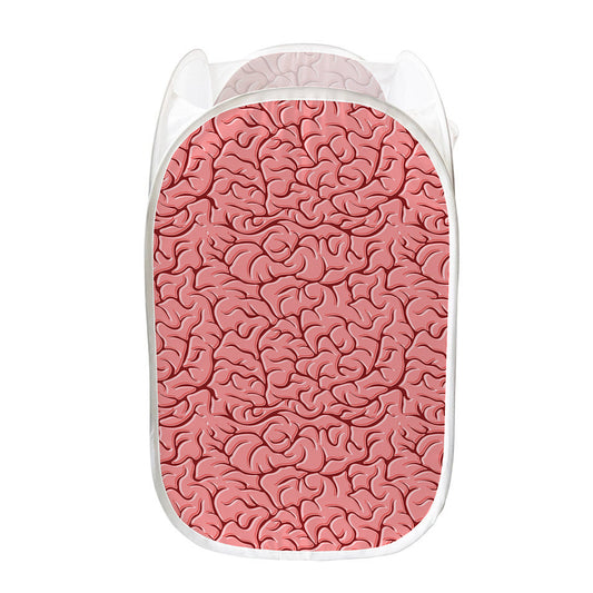Human Brain Print Mesh Laundry Hamper