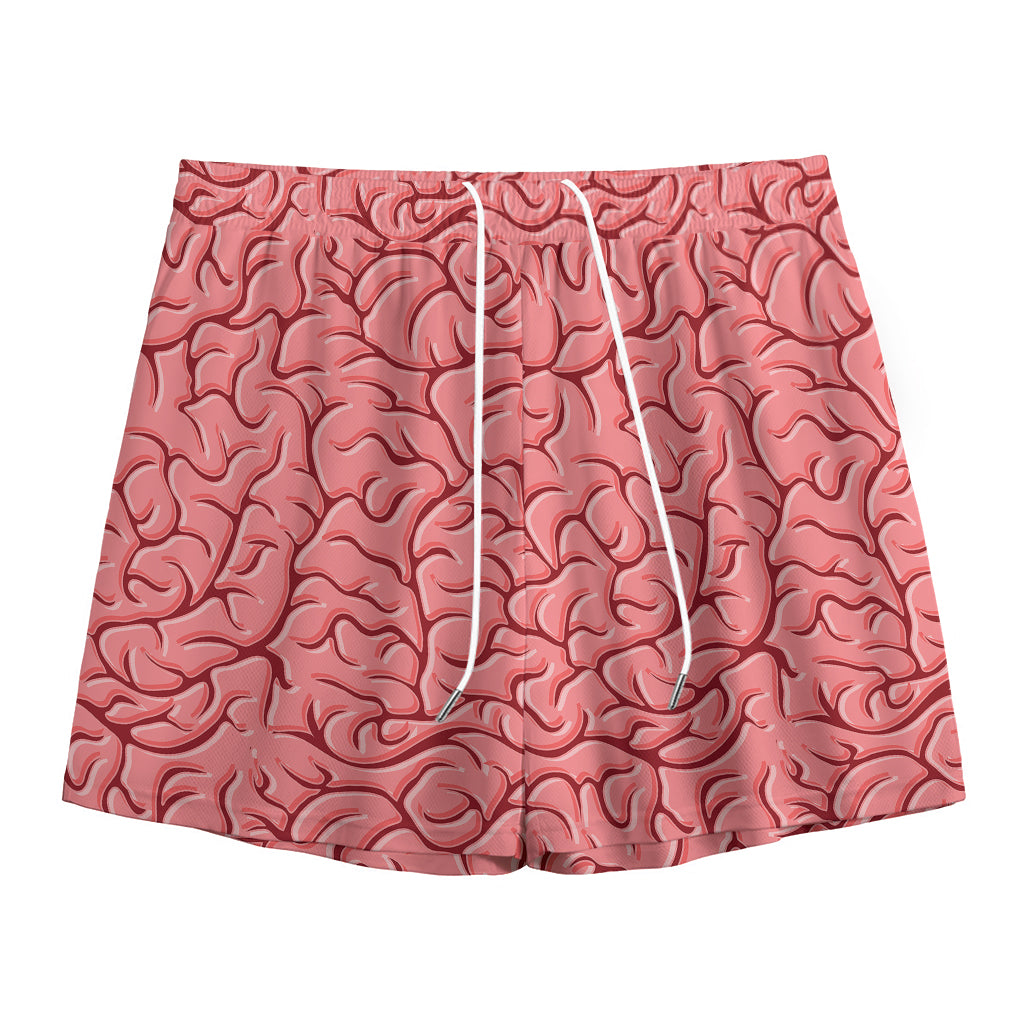 Human Brain Print Mesh Shorts