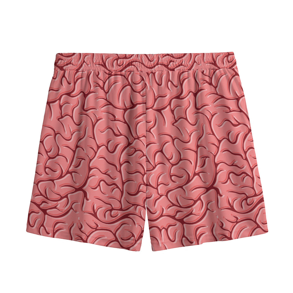 Human Brain Print Mesh Shorts