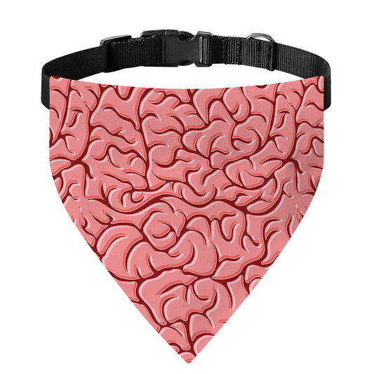 Human Brain Print Over The Collar Dog Bandana