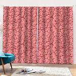 Human Brain Print Pencil Pleat Curtains