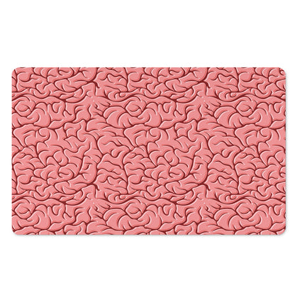 Human Brain Print Polyester Doormat