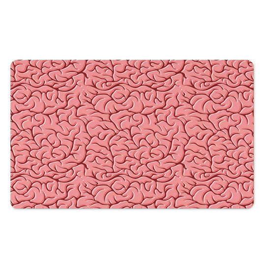 Human Brain Print Polyester Doormat