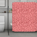 Human Brain Print Polyester Shower Curtain