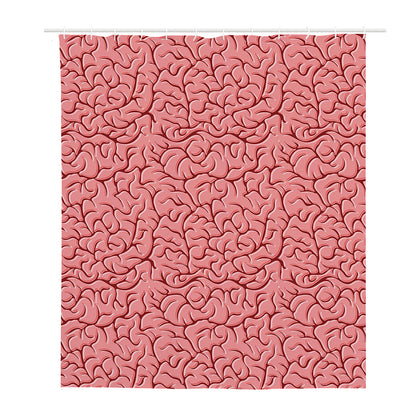 Human Brain Print Polyester Shower Curtain