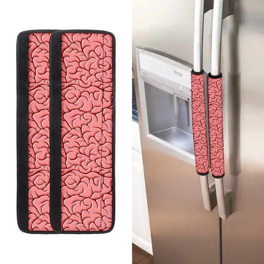 Human Brain Print Refrigerator Handle Covers