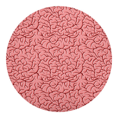 Human Brain Print Round Blanket