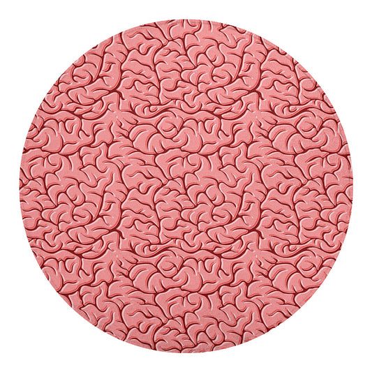 Human Brain Print Round Blanket