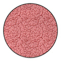 Human Brain Print Round Floor Mat