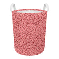 Human Brain Print Round Laundry Basket
