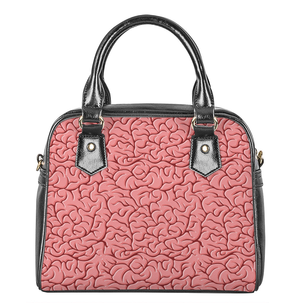 Human Brain Print Shoulder Handbag