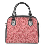 Human Brain Print Shoulder Handbag